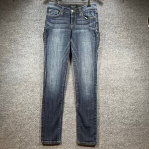 Judy Blue Skinny Fit Jeans Women's 5/27 (27X29) Blue Dark Wash Stretch Denim